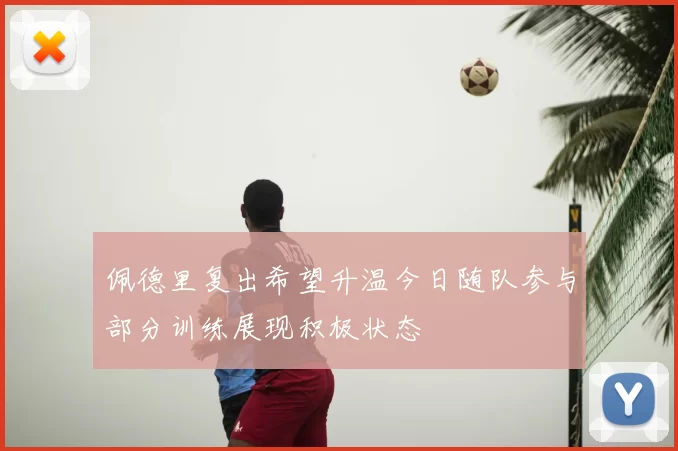 佩德里复出希望升温今日随队参与部分训练展现积极状态