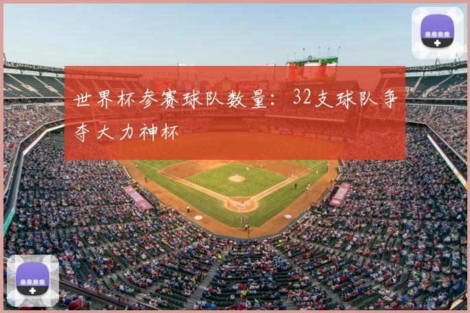 世界杯参赛球队数量：32支球队争夺大力神杯